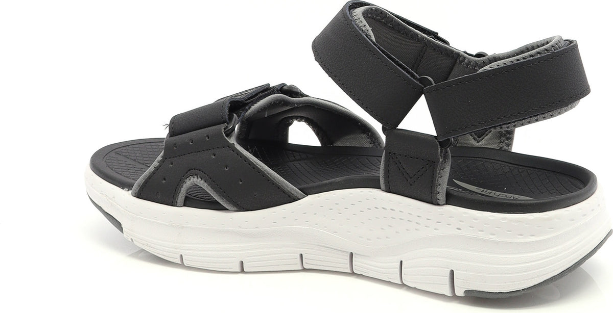 SKECHERS ARCH FIT SANDAL IMPACTOR - BLACK/WHITE