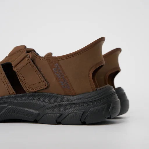 SKECHERS MENS REVOLTED SS NORVEL - DARK BROWN