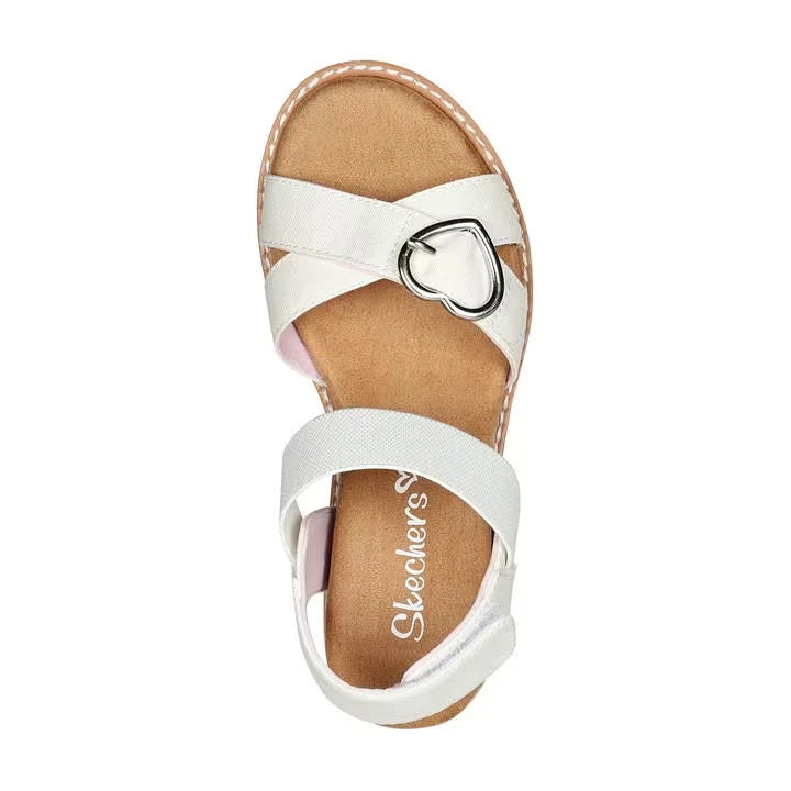 SKECHERS KIDS MISS DESERT KISS HI - WHITE