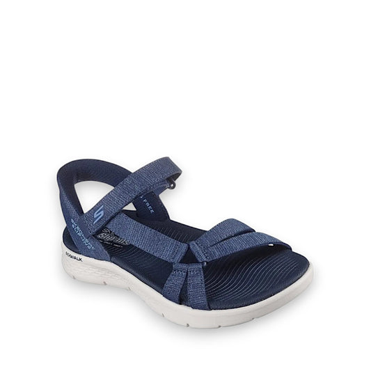 SKECHERS WOMENS SLIP-INS GO WALK FLEX SANDAL - NAVY
