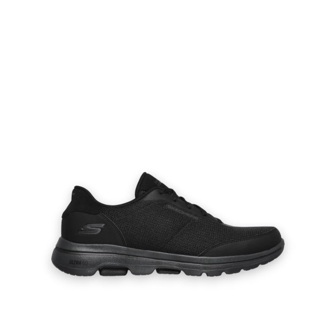 SKECHERS MENS GO WALK 5 FORGING - BLACK/CHARCOAL