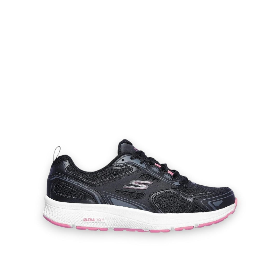 SKECHERS WOMENS GO RUN CONSISTENT - BLACK/PINK