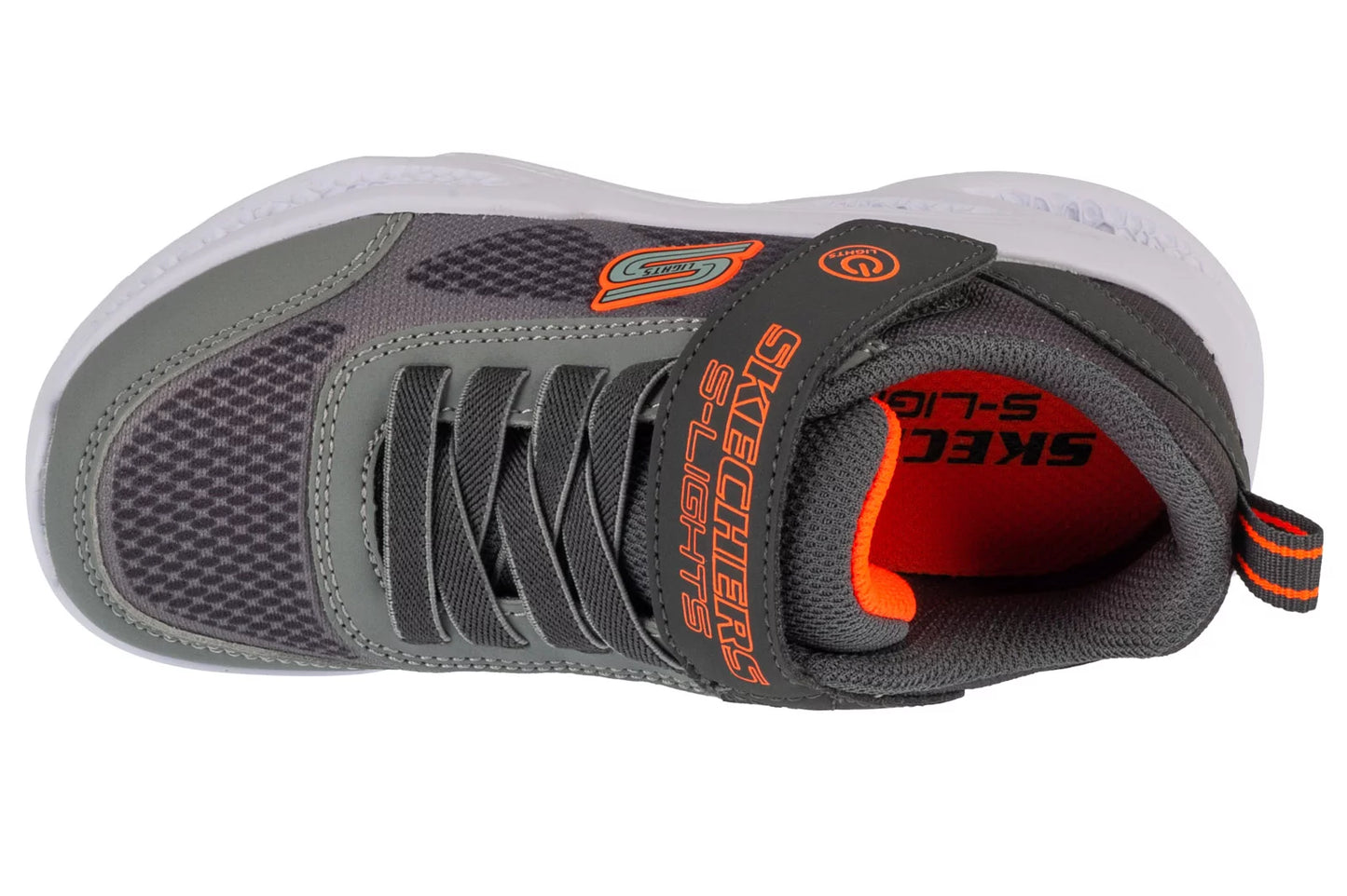SKECHERS KIDS S LIGHTS KRENDOX - CHARCOAL GREY