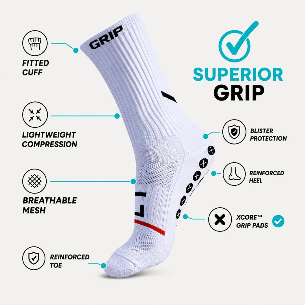 Best Grip Socks (Pro) - WHITE