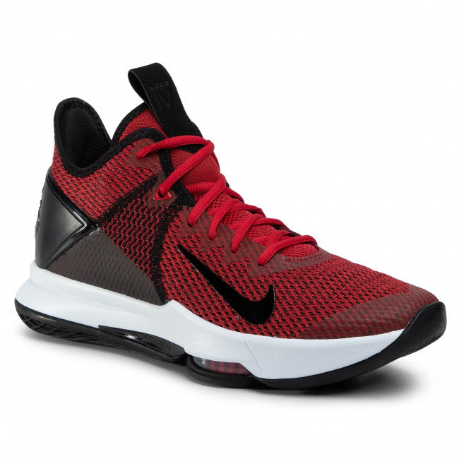 NIKE LEBRON WITNESS IV - BLACK/GYM RED-WHITE