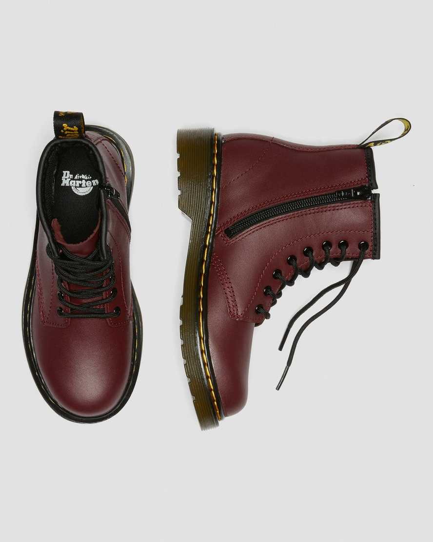 DR MARTENS KIDS DELANEY - CHERRY RED