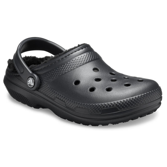 CROCS CLASSIC LINED CLOG - BLACK/BLACK