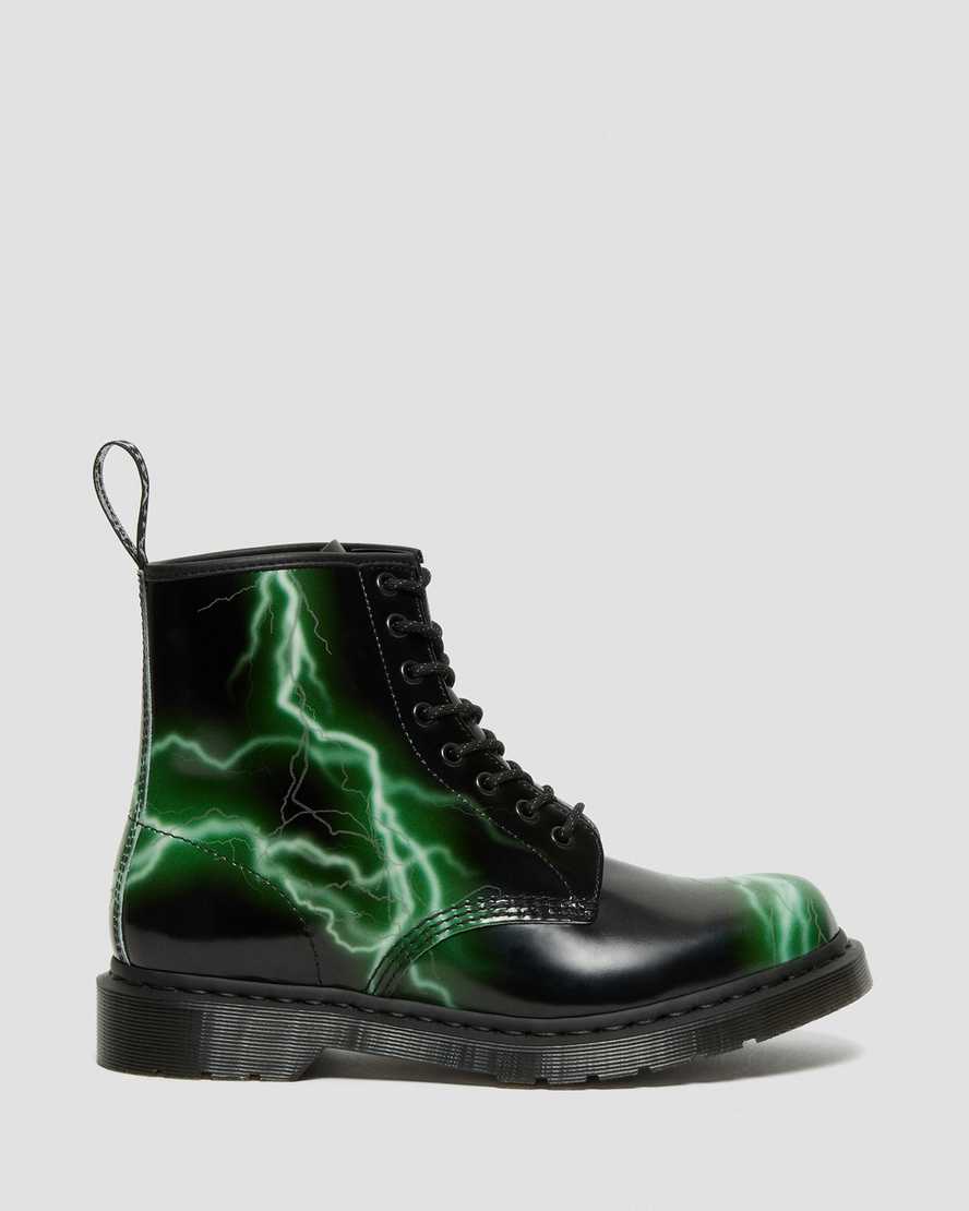 DR MARTENS 1460 FLASH SMOOTH LEATHER - BLACK FLASH SMOOTH