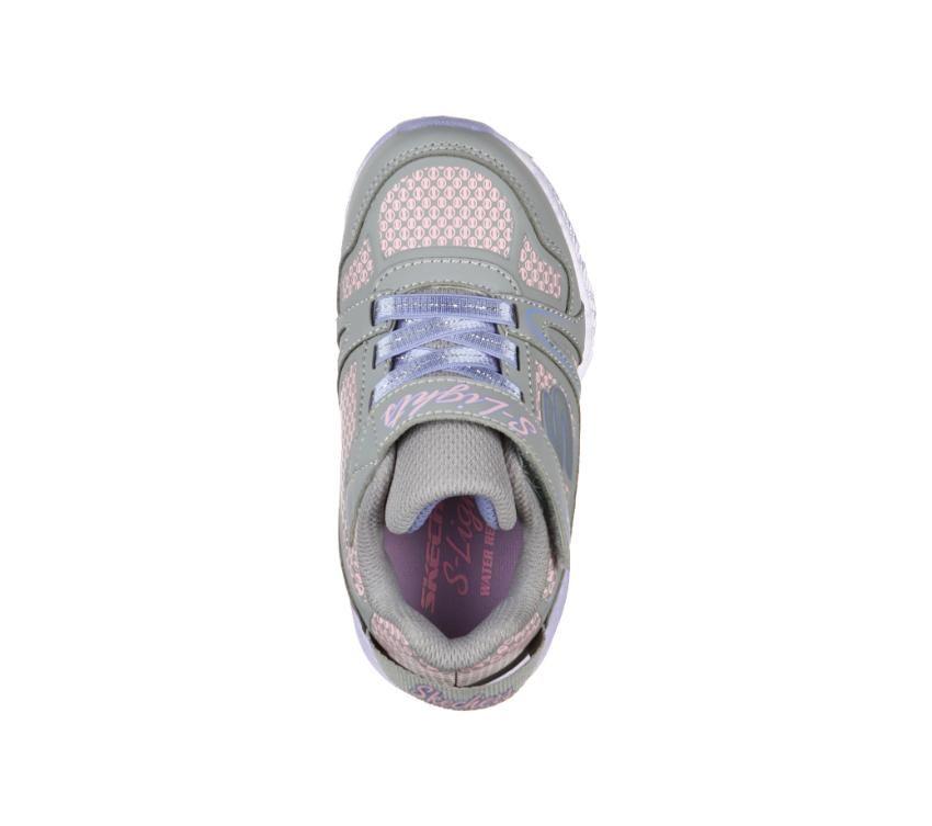 SKECHERS INFANTS S LIGHTS: ILLUMI-BRIGHTS MOON BOUNCER - GREY/LAVENDER