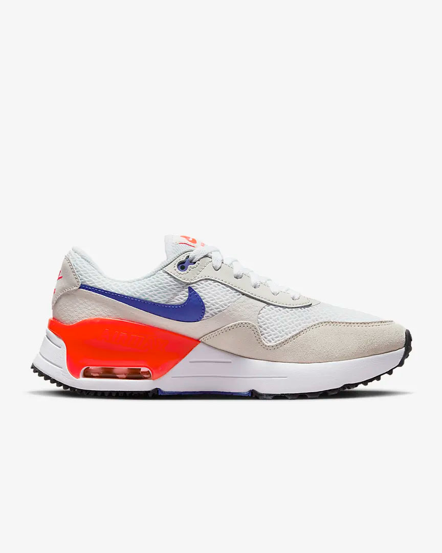 NIKE WOMENS AIR MAX SYSTM White Phantom Bright Crimson Lapis