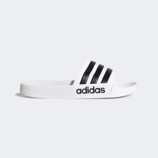 ADIDAS ADILETTE SHOWER SLIDES - Cloud White / Core Black / Cloud White