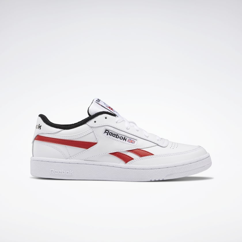 REEBOK CLUB C REVENGE White Black Legacy Red Lotsa Shoes