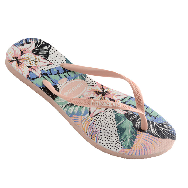 HAVAIANAS SLIM FLORAL DOTS - ROSE