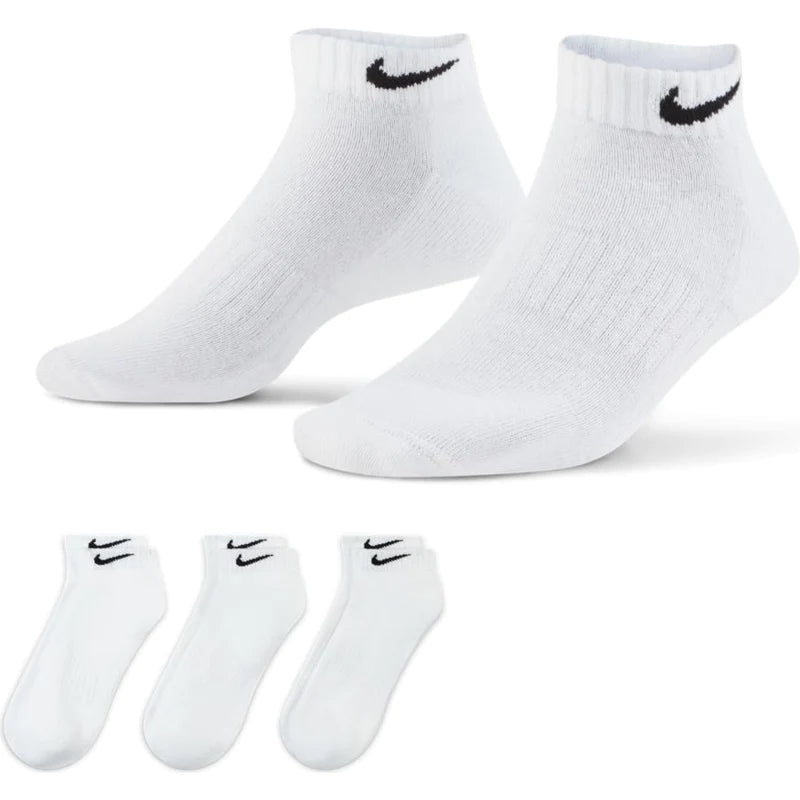 Nike white sock sales shoes