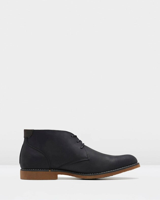 HUSH PUPPIES TERMINAL - BLACK RUB