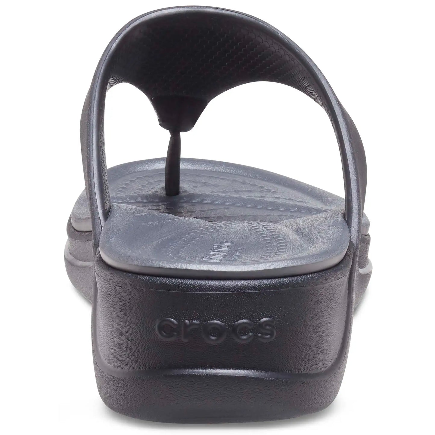 CROCS WOMENS BOCA WEDGE FLIP - BLACK