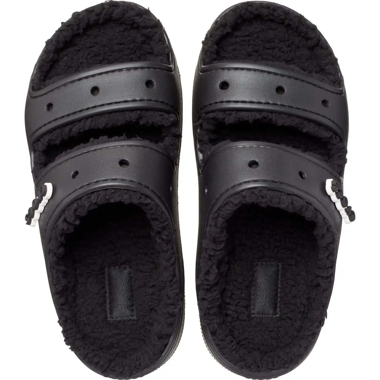 CROCS CLASSIC COZZZY SANDAL - BLACK/BLACK