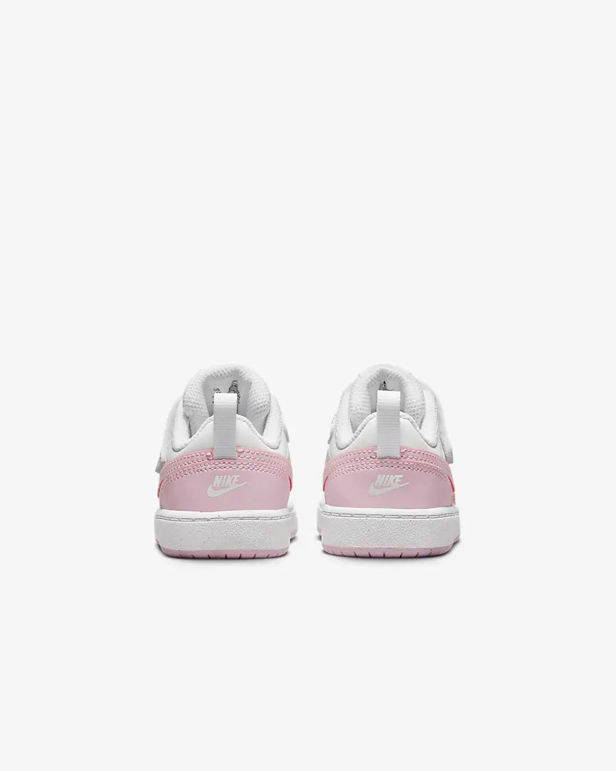 NIKE INFANT COURT BOROUGH LOW 2 TDV - WHITE/PINK FOAM