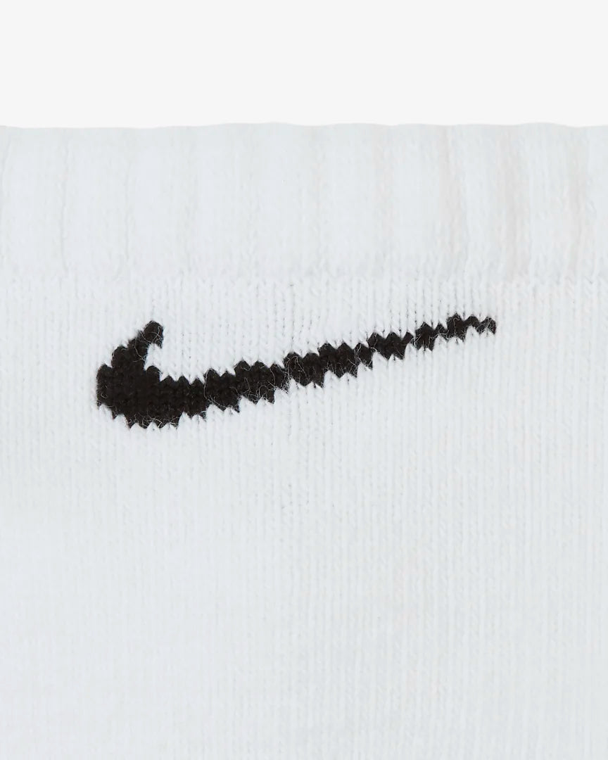 NIKE EVERYDAY COTTON CUSHIONED (3 PACK) - WHITE/BLACK