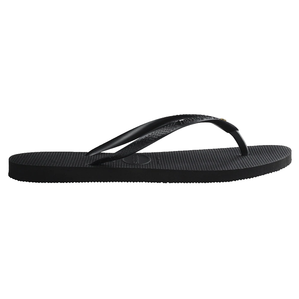 HAVAIANAS SLIM SWAROVSKI CRYSTAL - BLACK