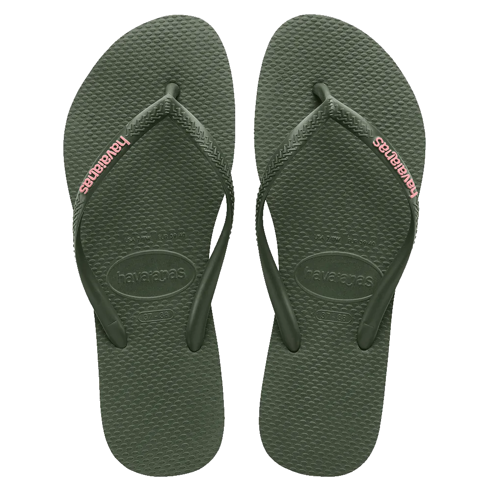 Dark top green havaianas