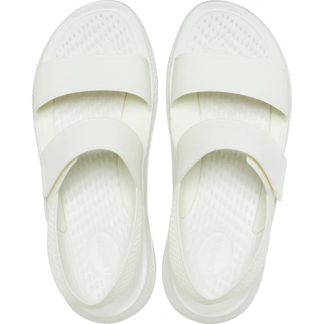 CROCS WOMENS LITERIDE 360 SANDAL - ALMOST WHITE