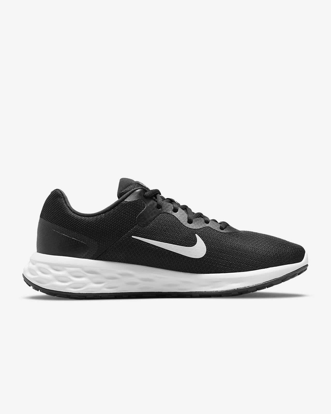 NIKE REVOLUTION 6 NN 4E - BLACK/WHITE-IRON GREY