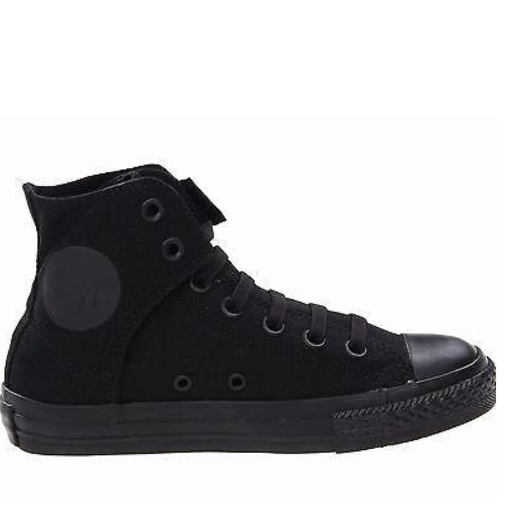 Black top converse kids