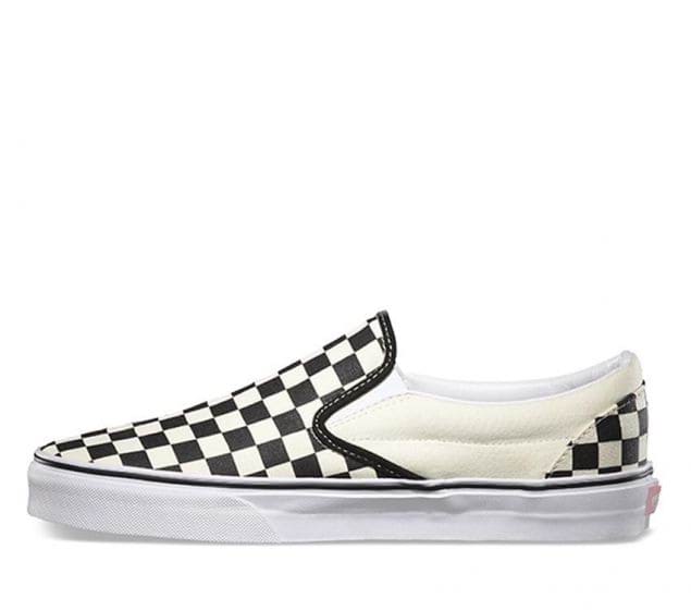 VANS CLASSIC SLIP ON CHECKERBOARD - BLACK/WHITE