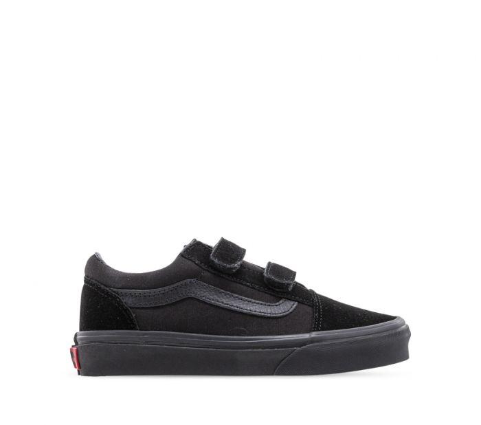 VANS KIDS OLD SKOOL VELCRO BLACK/BLACK – Lotsa Shoes