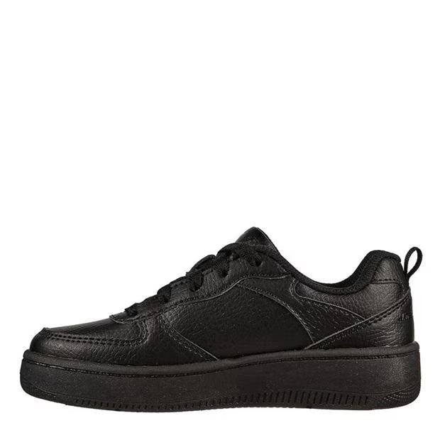 SKECHERS WOMENS SPORT COURT 92 - BLACK/BLACK