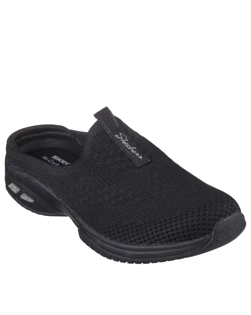 SKECHERS WOMENS COMMUTE TIME SNUGGLE VIBES - BLACK