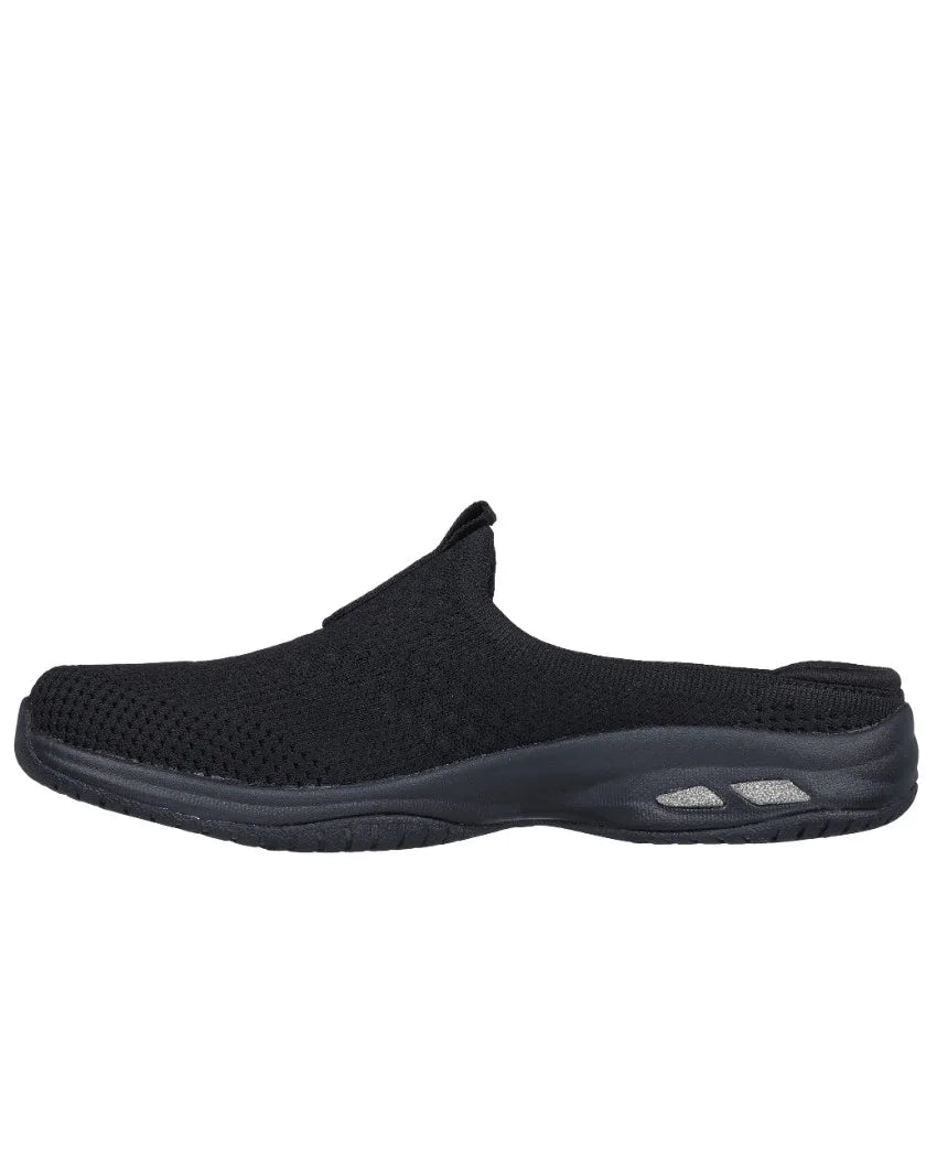 SKECHERS WOMENS COMMUTE TIME SNUGGLE VIBES - BLACK