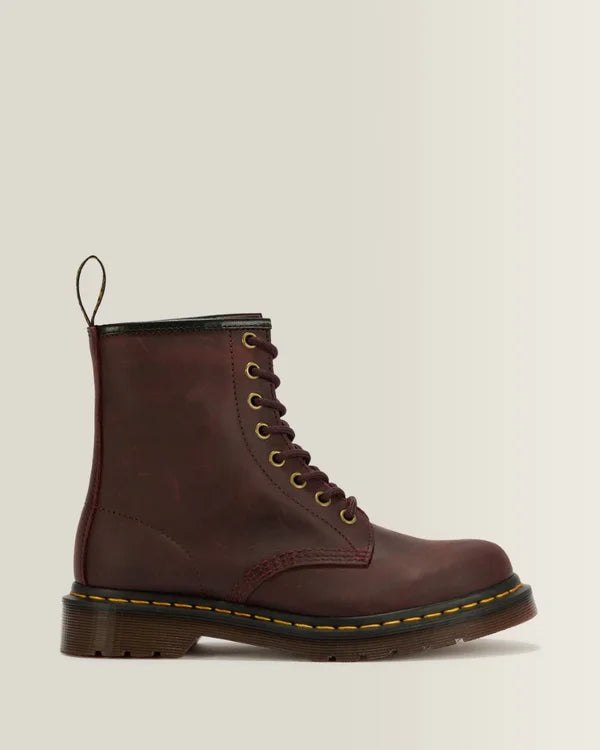 DR MARTENS 1460 - CHERRY RED CRAZY HORSE