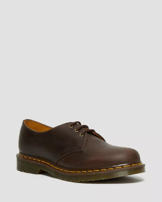 DR MARTENS 1461 CRAZY HORSE - DARK BROWN