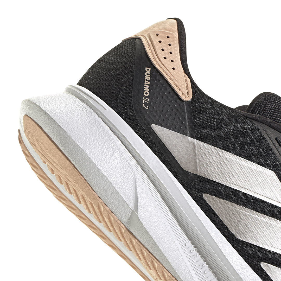 ADIDAS WOMENS DURAMO SL2 W - Core Black / Champagne Met. / Powder Coral