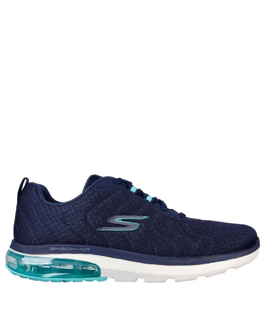 SKECHERS WOMENS GO WALK AIR 2.0 DYNAMIC VIRTUE - NAVY/TURQUOISE