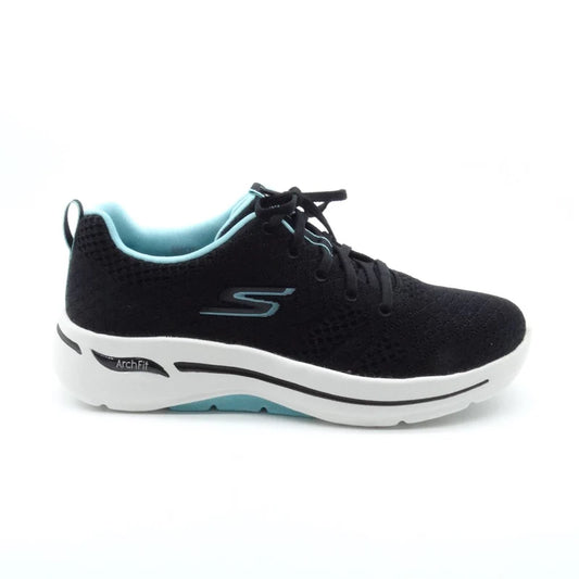 SKECHERS WOMENS GO WALK ARCH FIT UNIFY - BLACK/AQUA
