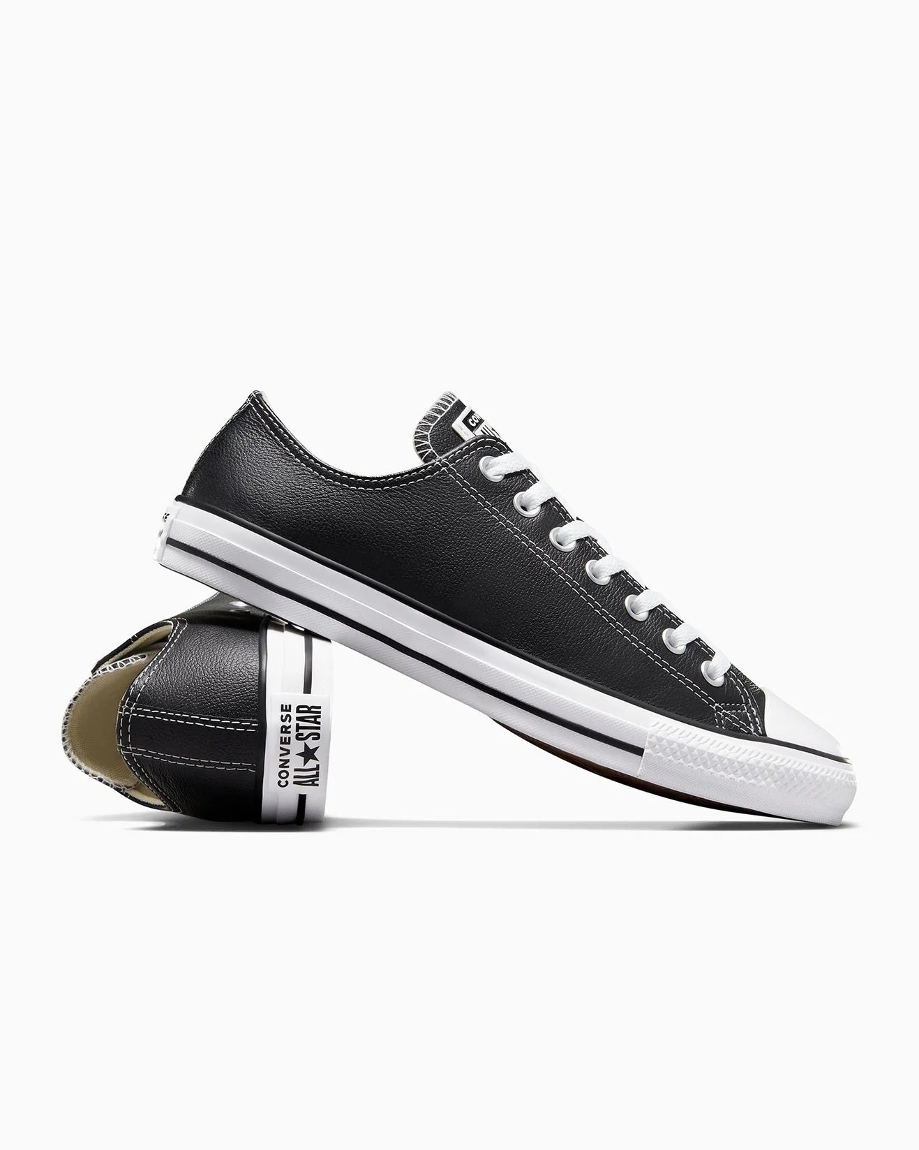 CONVERSE Chuck Taylor All Star Leather Low Top Black Lotsa Shoes