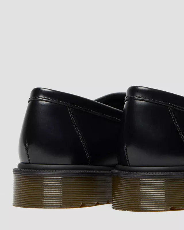 DR MARTENS ADRIAN SMOOTH LEATHER TASSEL LOAFER - BLACK