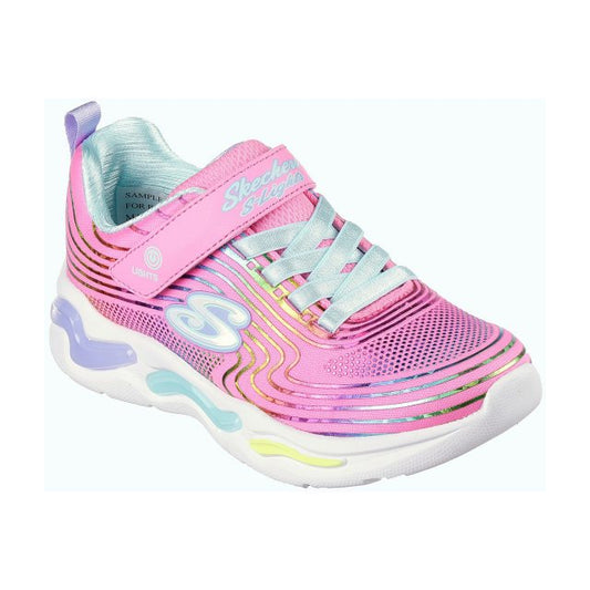 SKECHERS KIDS S LIGHTS WAVY BEAMS - PINK/MULTI