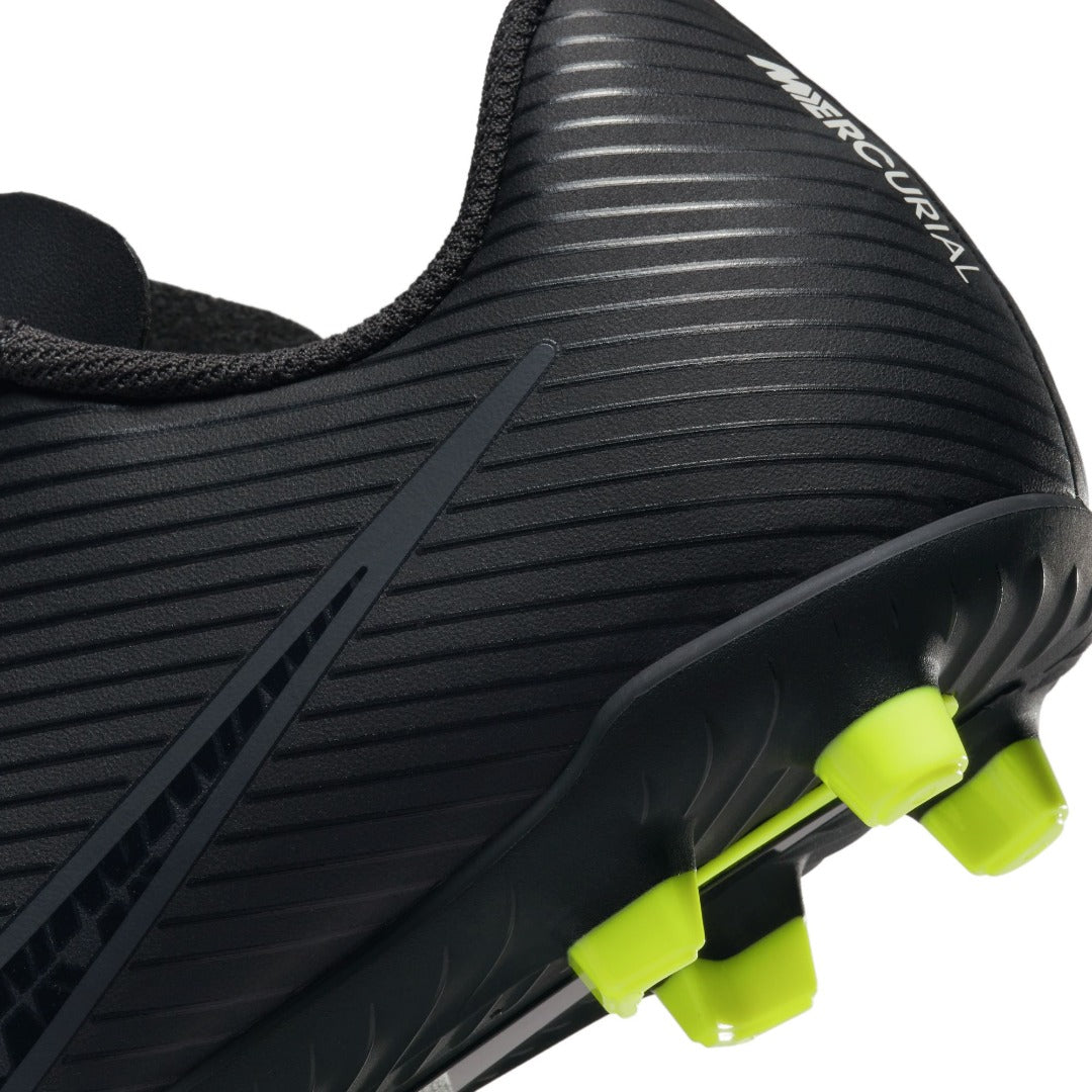 NIKE KIDS JR 15 CLUB FG/MG - BLACK/ DARK SMOKE GREY
