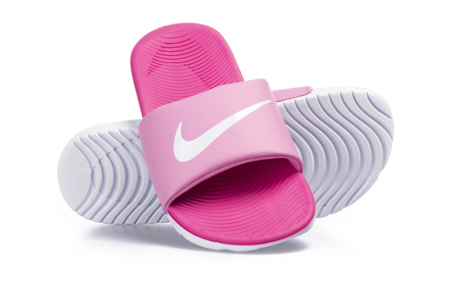 NIKE KIDS KAWA SLIDE - PHYCHIC PINK/WHITE