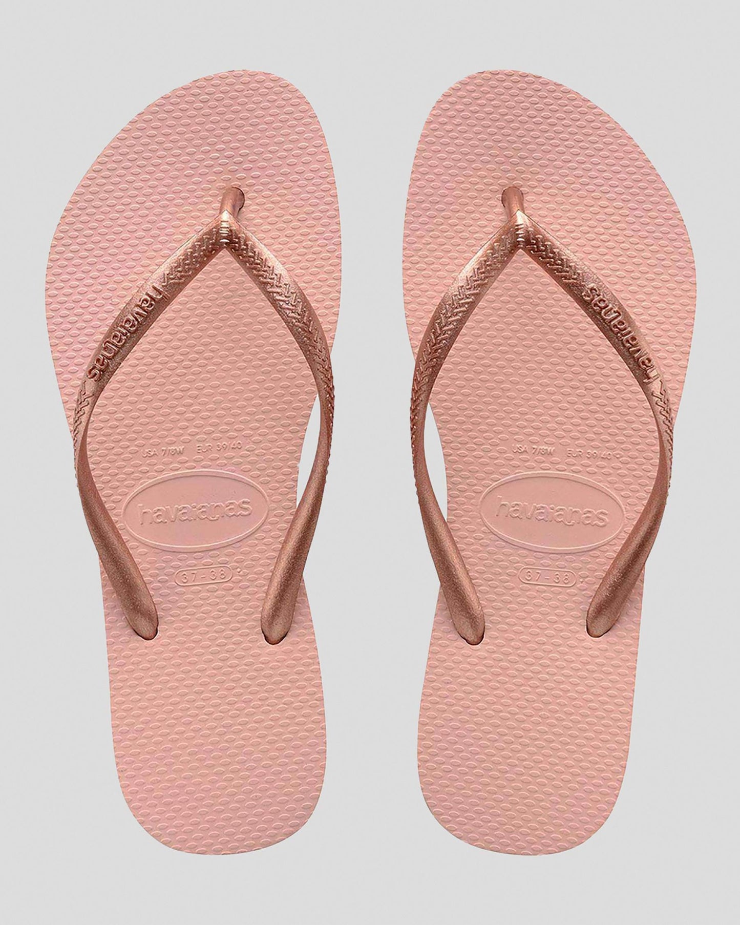 HAVAIANAS SLIM METALLIC - BALLET ROSE