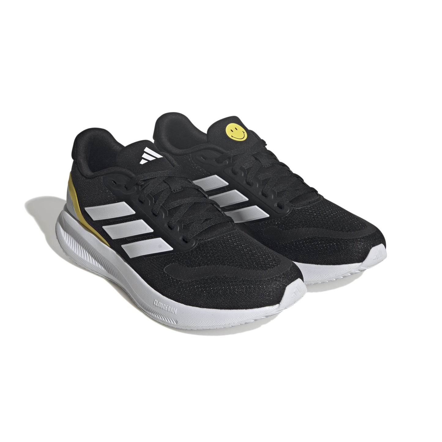 ADIDAS RUNFALCON 5 - Core Black / Cloud White / Yellow