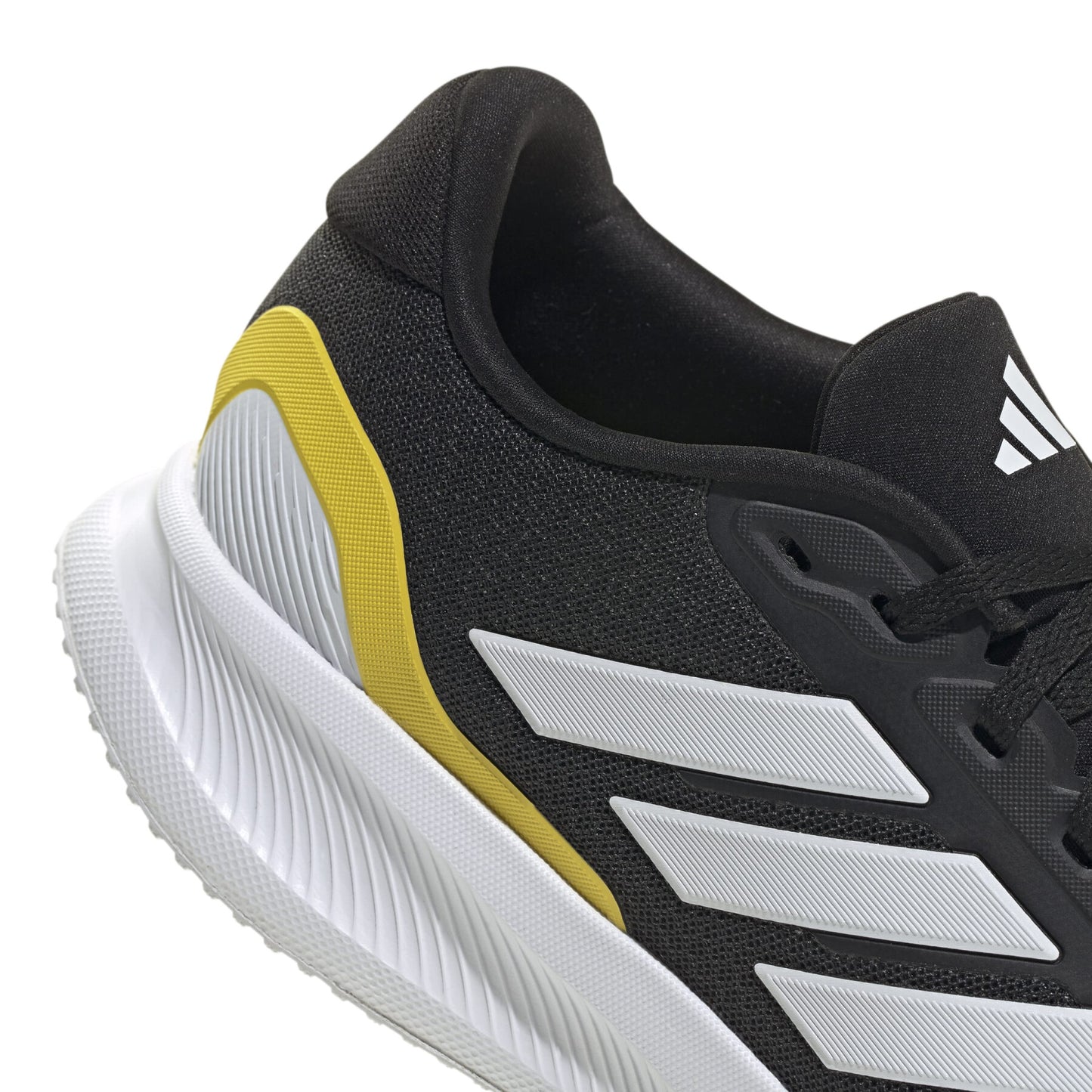 ADIDAS RUNFALCON 5 - Core Black / Cloud White / Yellow