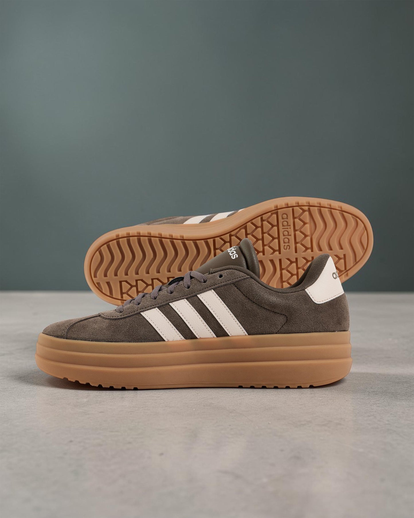 ADIDAS WOMENS VL COURT BOLD - Earth Strata / Wonder Quartz / Gum