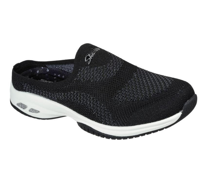 SKECHERS COMMUTE TIME IN KNIT TO WIN - BLACK/WHITE