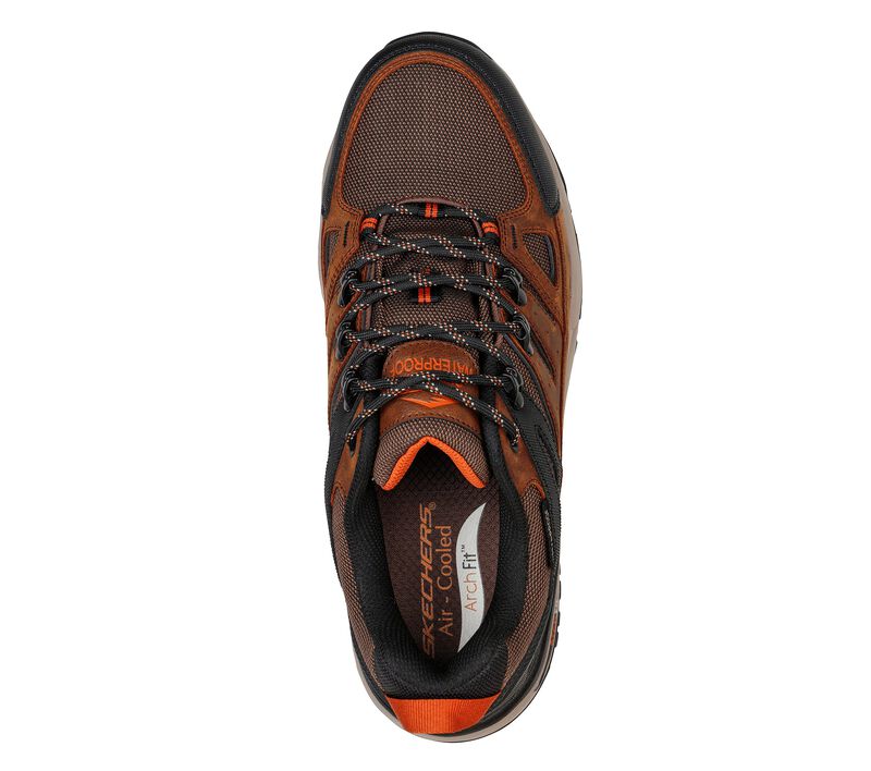 SKECHERS MENS ARCH FIT DAWSON ARGOSA - DARK BROWN