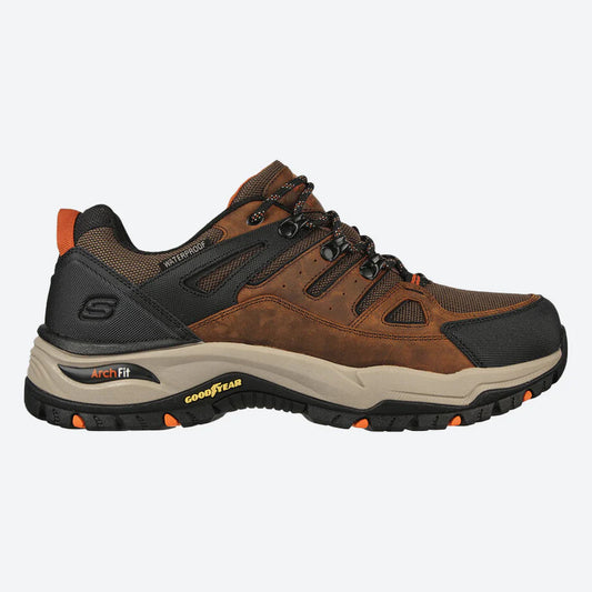 SKECHERS MENS ARCH FIT DAWSON ARGOSA - DARK BROWN